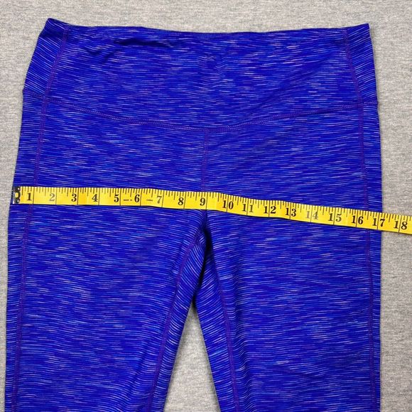 Athleta Small Mid Rise Crop Leggings Purple 722061-01 Supportive Stretchy - Picture 6 of 10